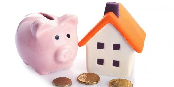 coin bank and house